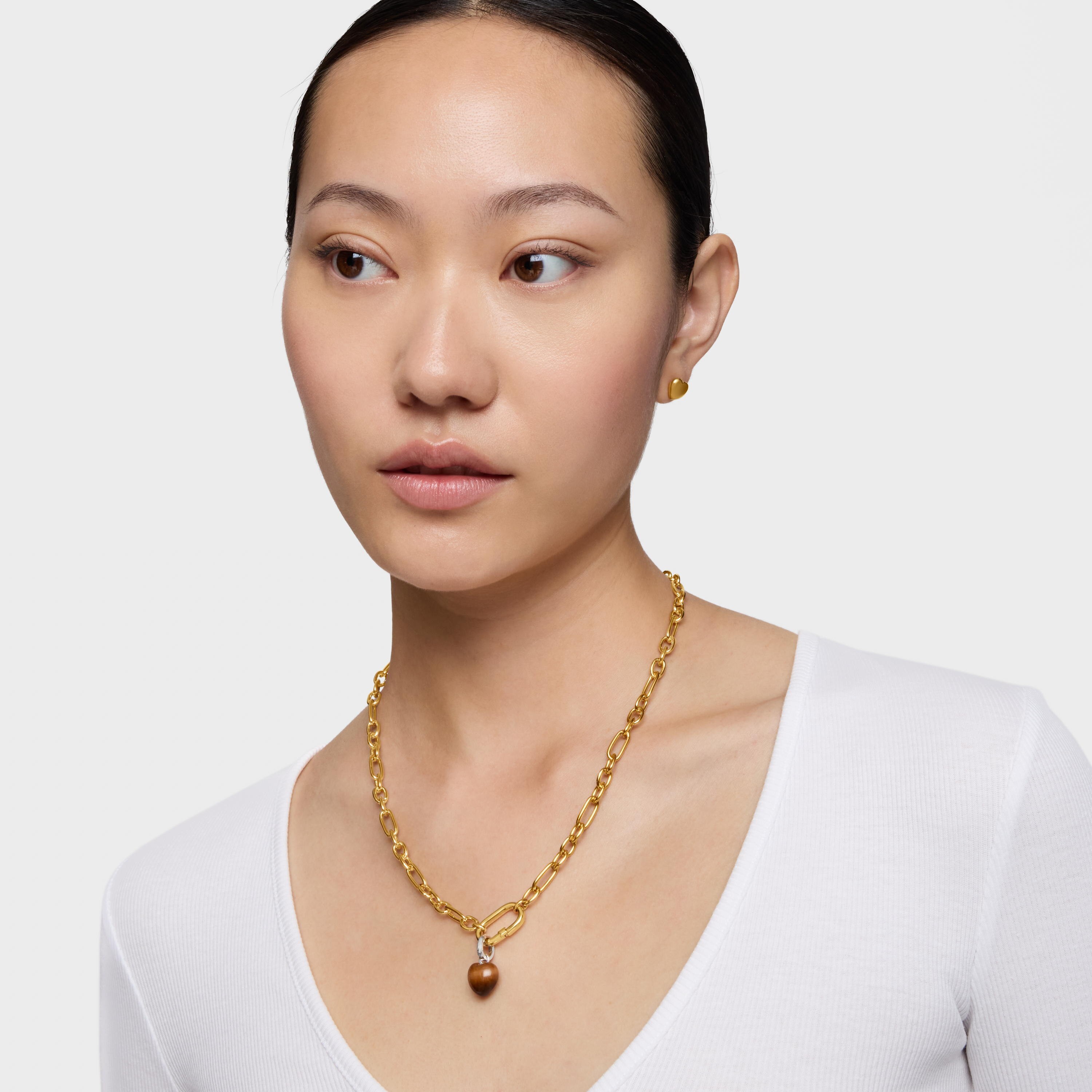 Silver Pendant with tiger’s eye TOUS Flechazo