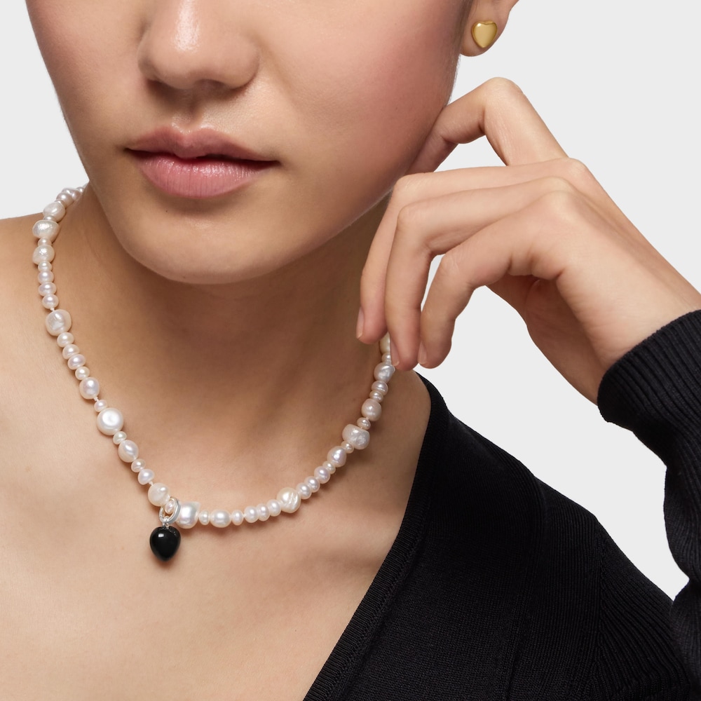 Pendentif en argent et onyx TOUS Flechazo