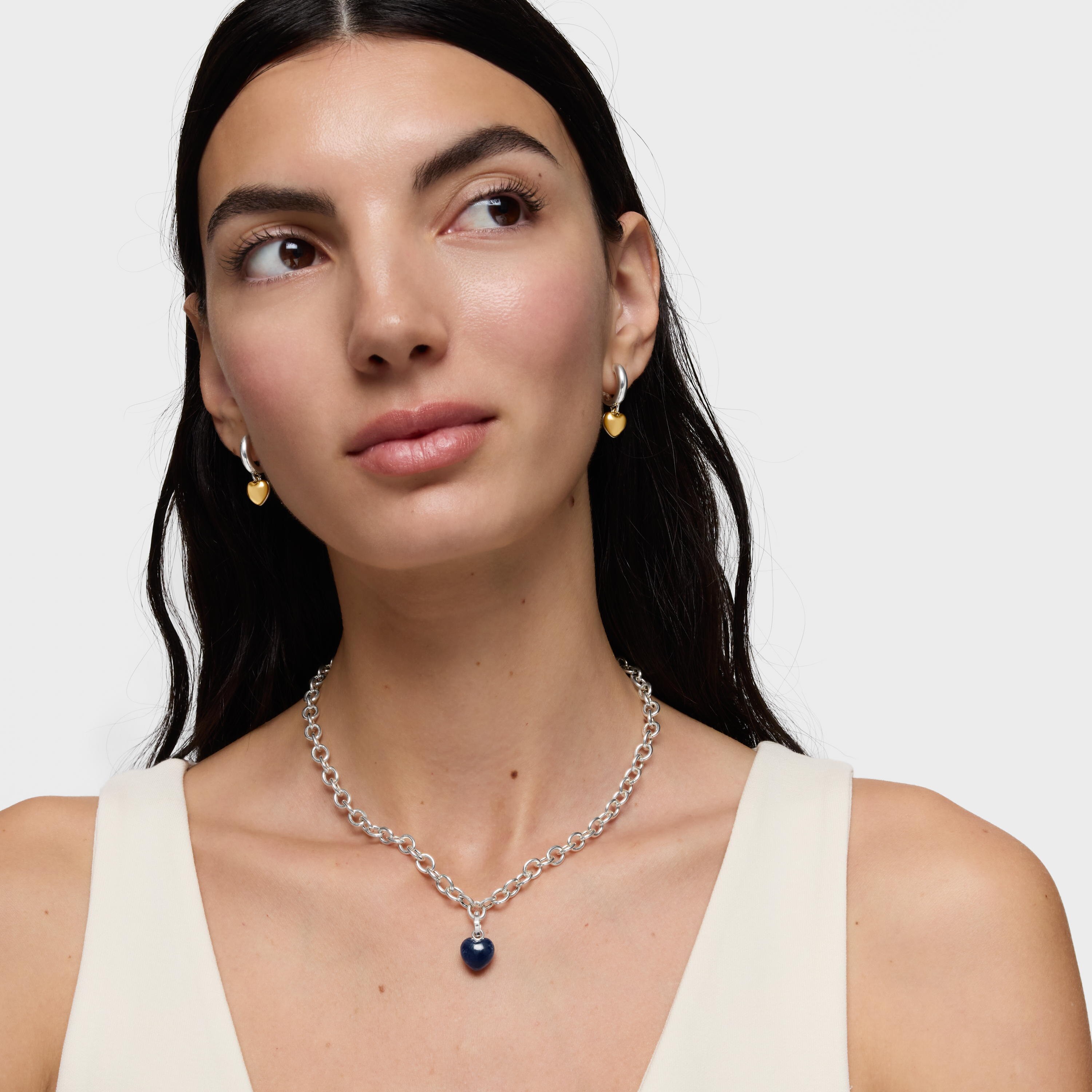 Silver Pendant with sodalite TOUS Flechazo