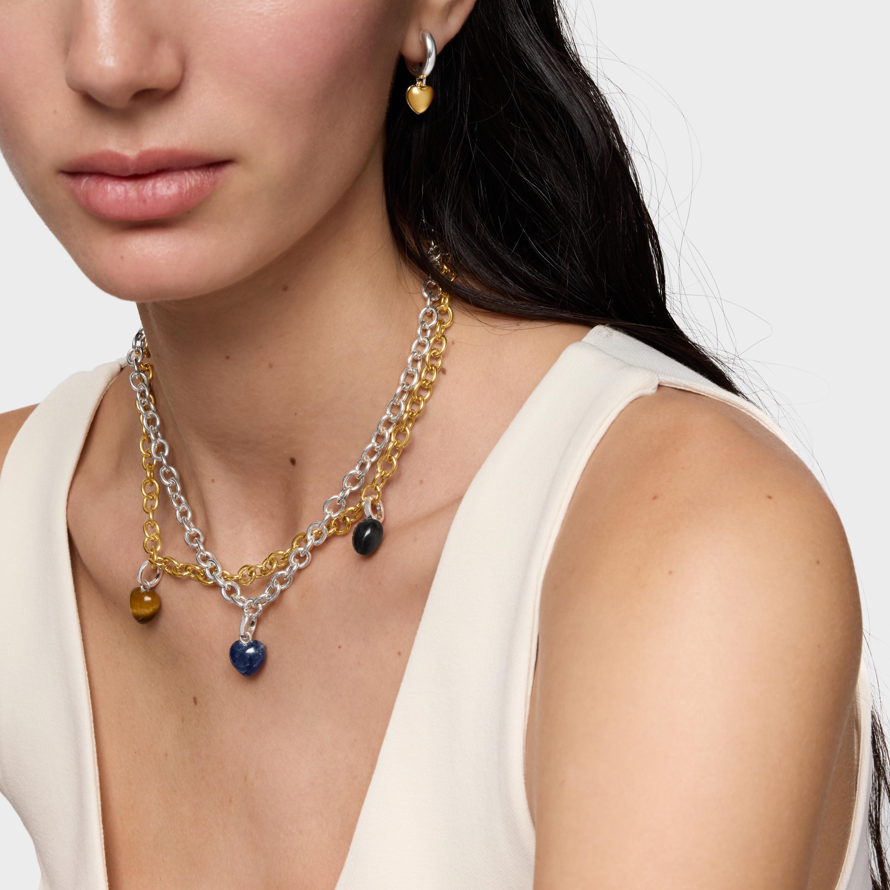 Silver Pendant with sodalite TOUS Flechazo