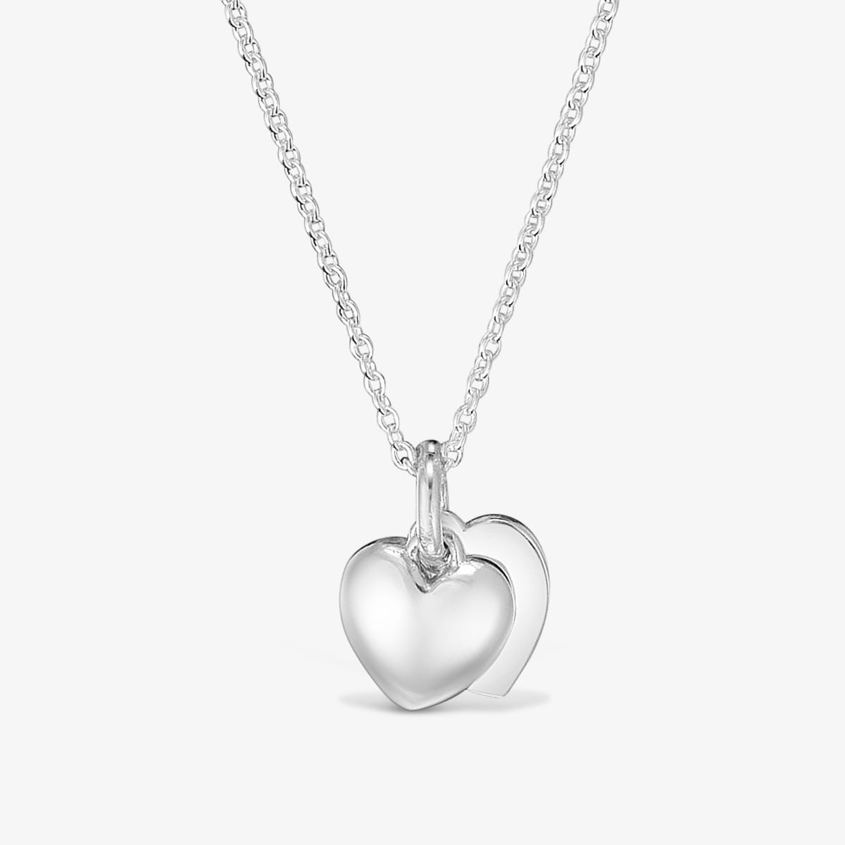 Tous - Collar De Plata Doble Corazón 9 Mm Tous Flechazo - Plateado
