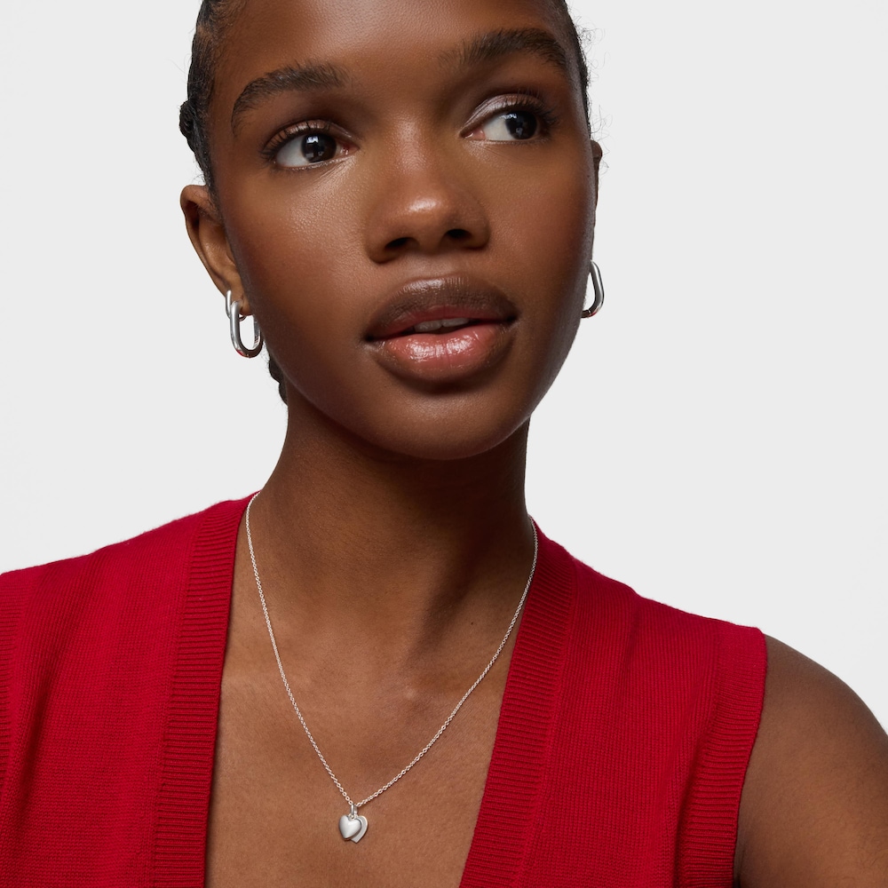 Collier en argent double c&oelig;ur 9&nbsp;mm TOUS Flechazo