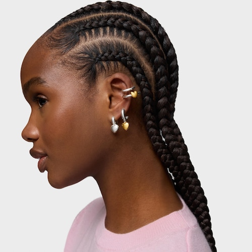 Silver heart-motif Hoop earrings TOUS Flechazo