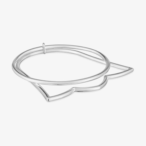 Silver Tulip bangle TOUS Straight