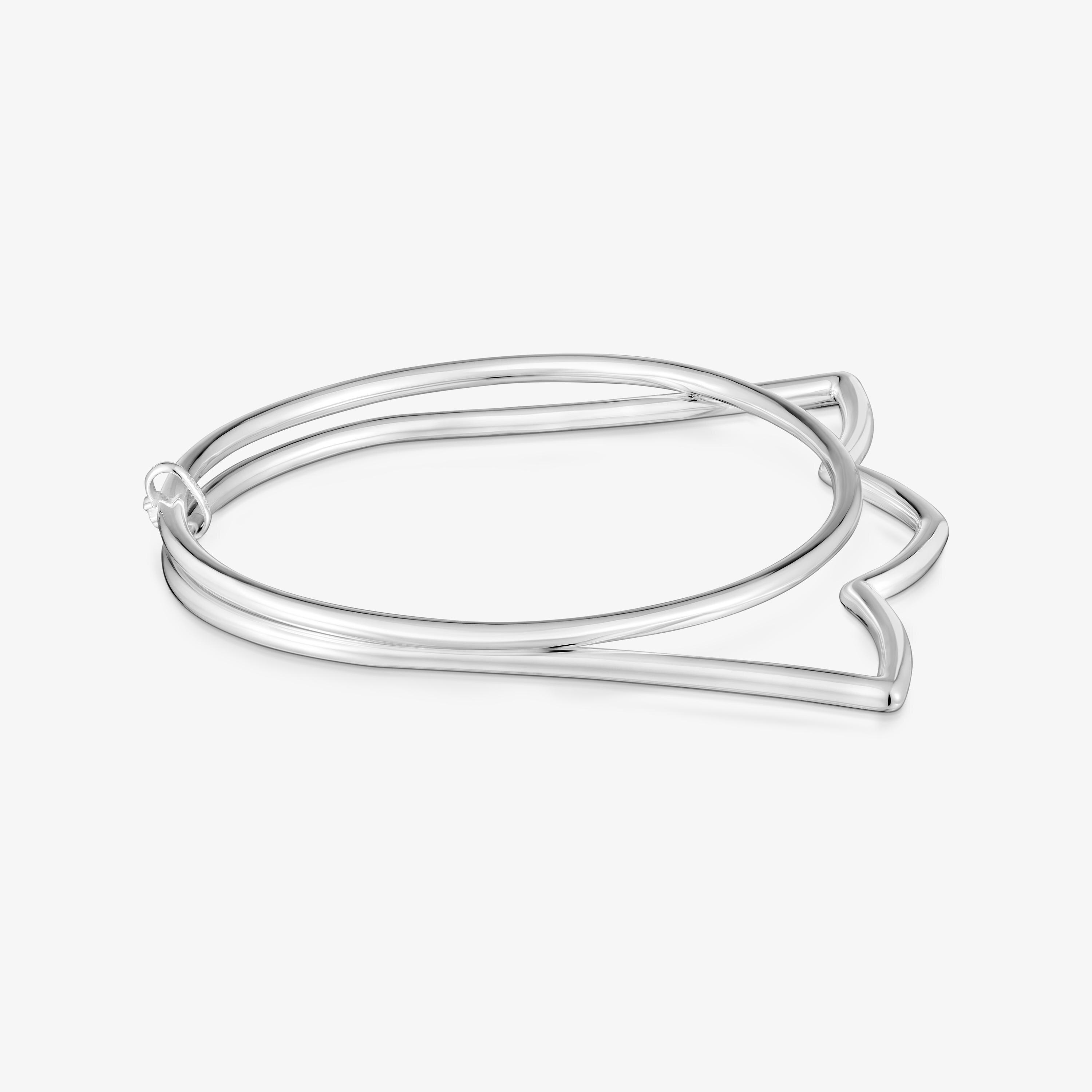 Silver Tulip bangle TOUS Straight
