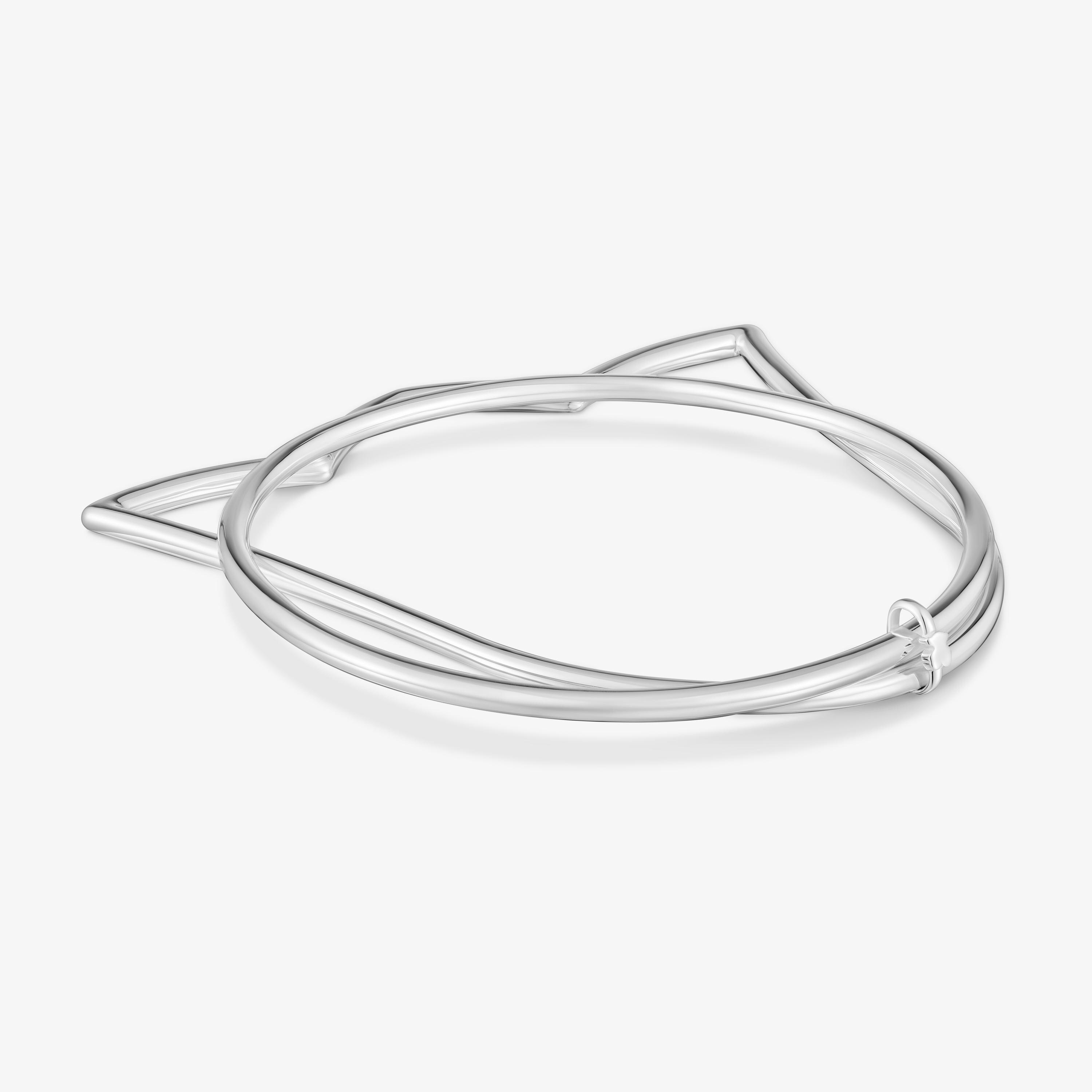 Silver Tulip bangle TOUS Straight