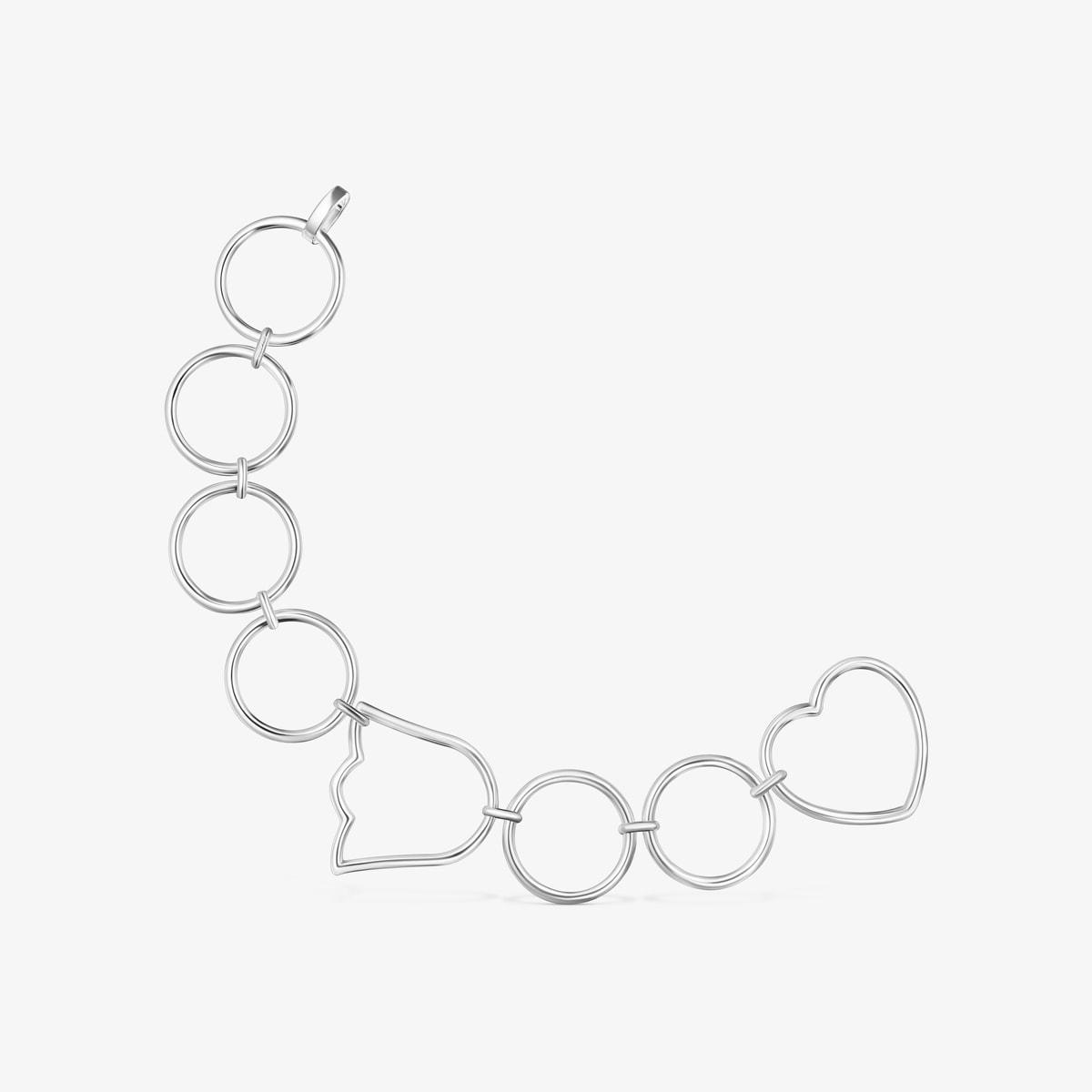 Tous - Pulsera Cadena De Plata Y Motivos Straight - Plateado