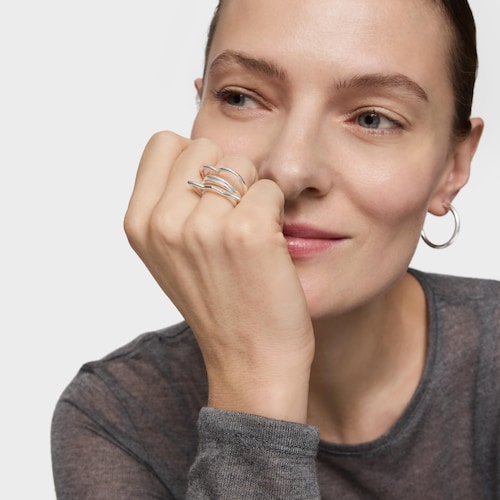 Anello quadruplo in argento TOUS Straight