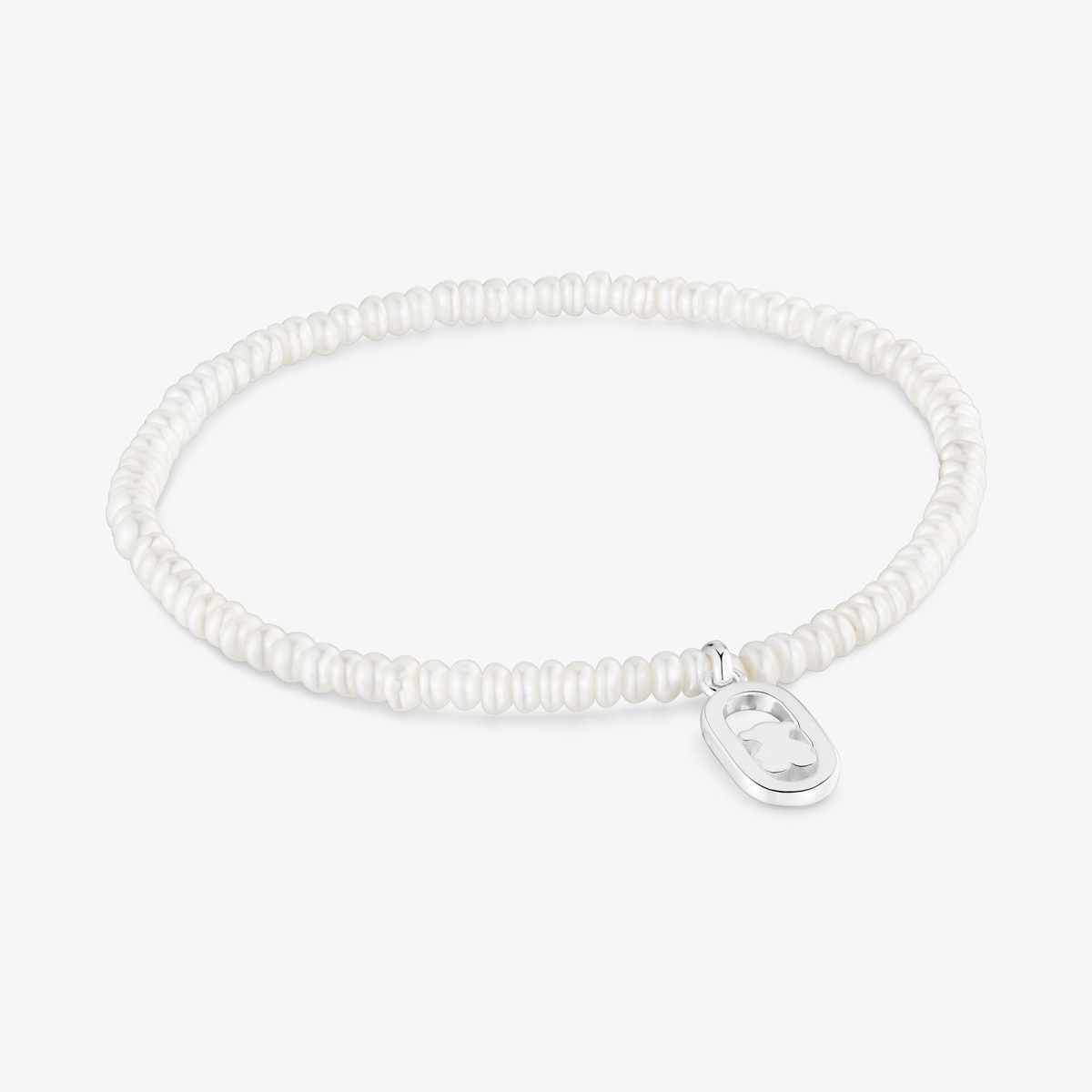 Tous - Pulsera Elástica De Perlas Cultivadas Y Plata Camille - Blanco