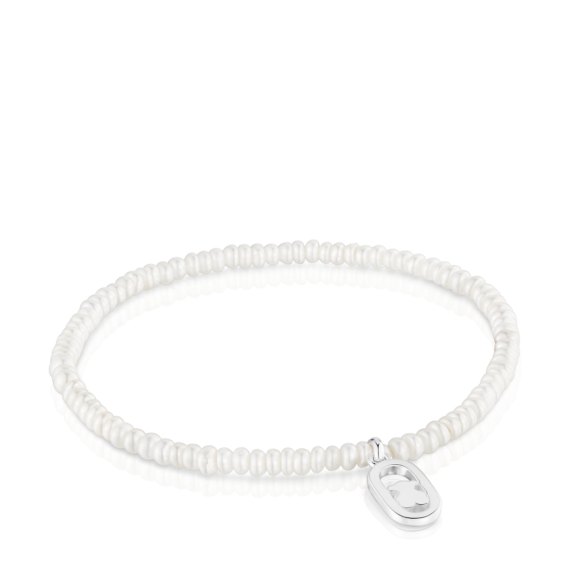 Tous - Pulsera Elástica De Perlas Cultivadas Y Plata Camille - Blanco