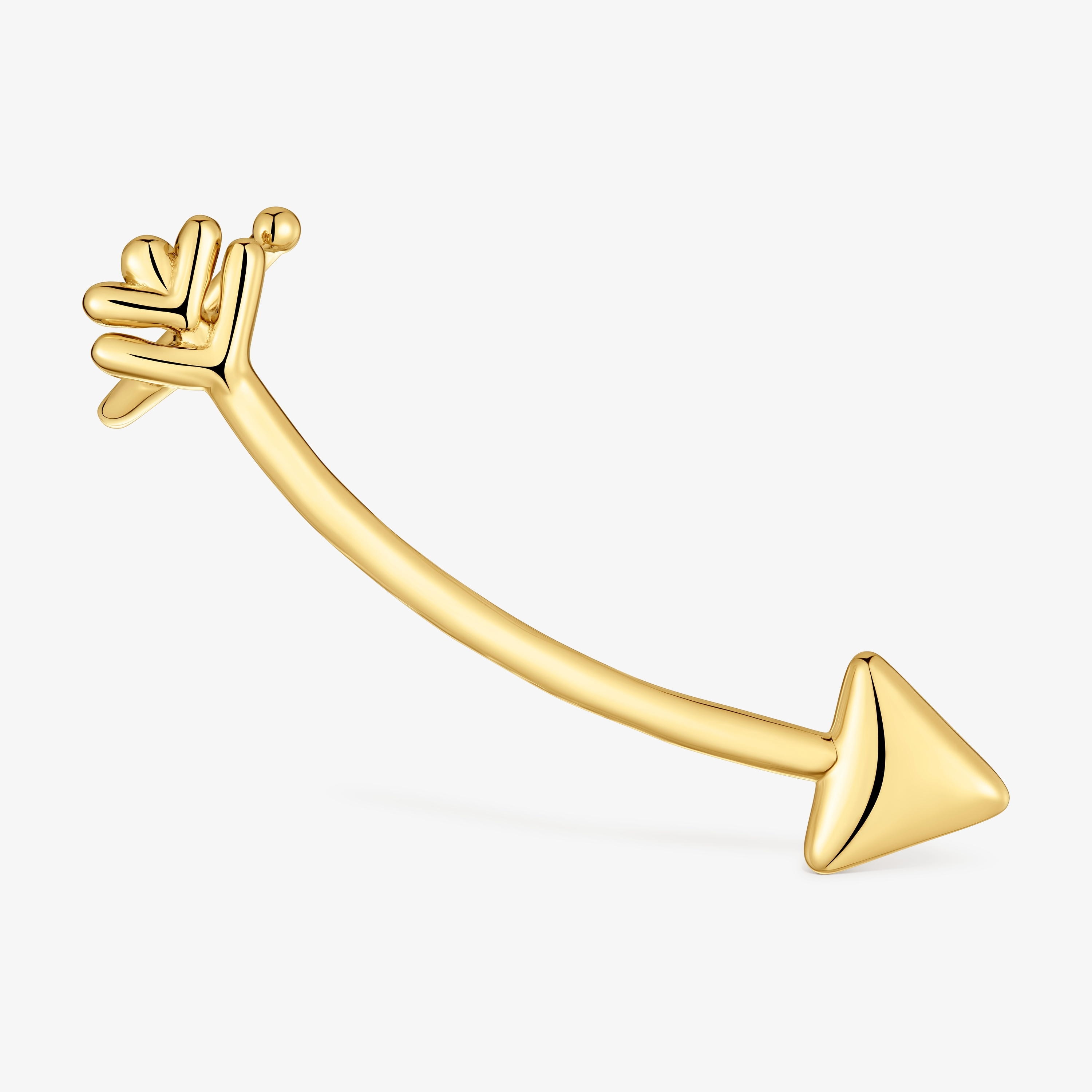Climber earring with 18K gold vermeil TOUS Flechazo