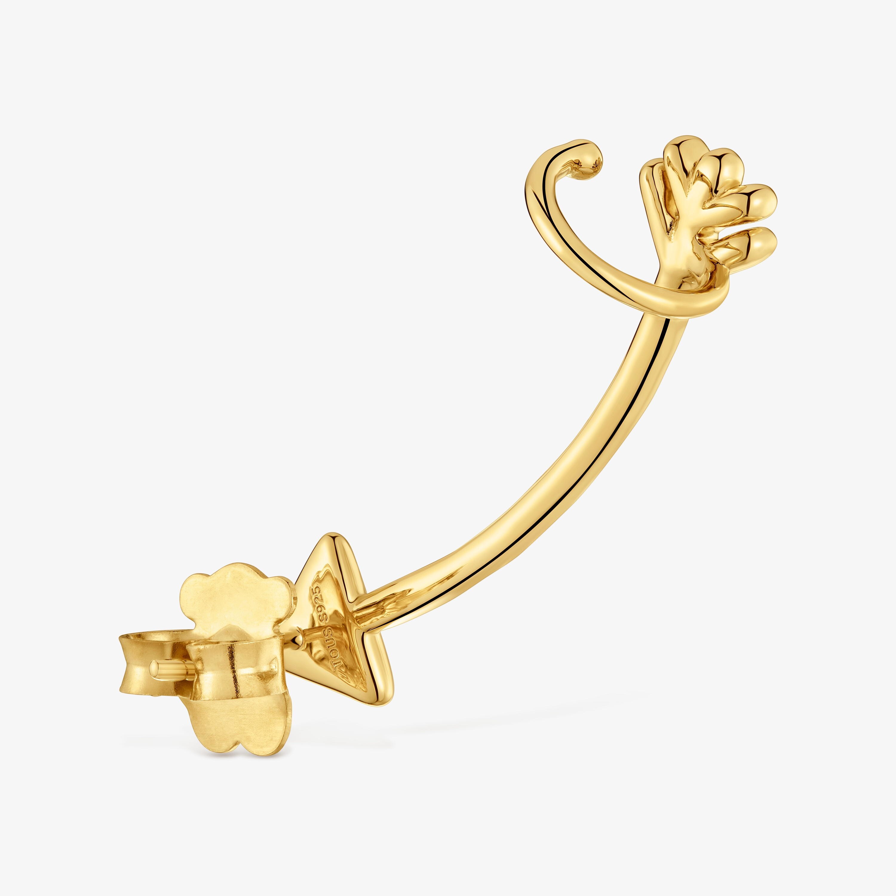 Climber earring with 18K gold vermeil TOUS Flechazo