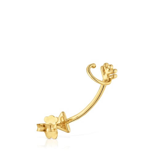Climber earring with 18kt gold plating over silver TOUS Flechazo