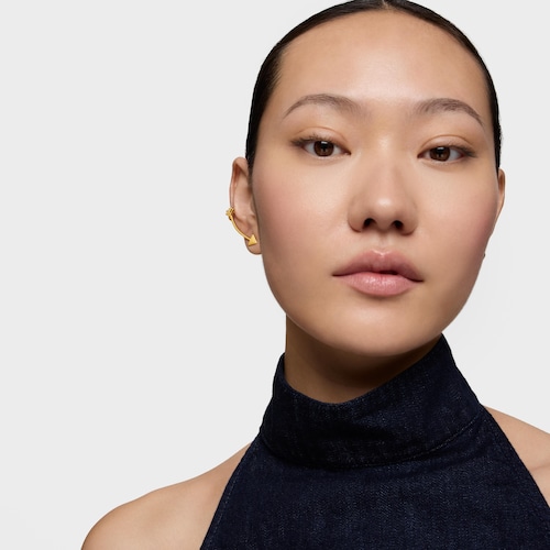 Climber earring with 18kt gold plating over silver TOUS Flechazo