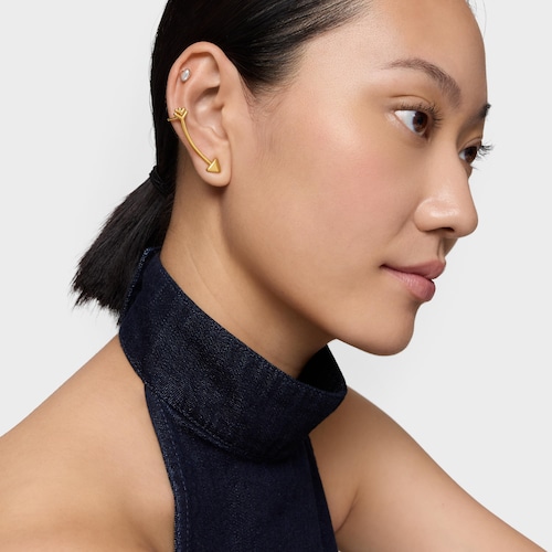 Climber earring with 18kt gold plating over silver TOUS Flechazo