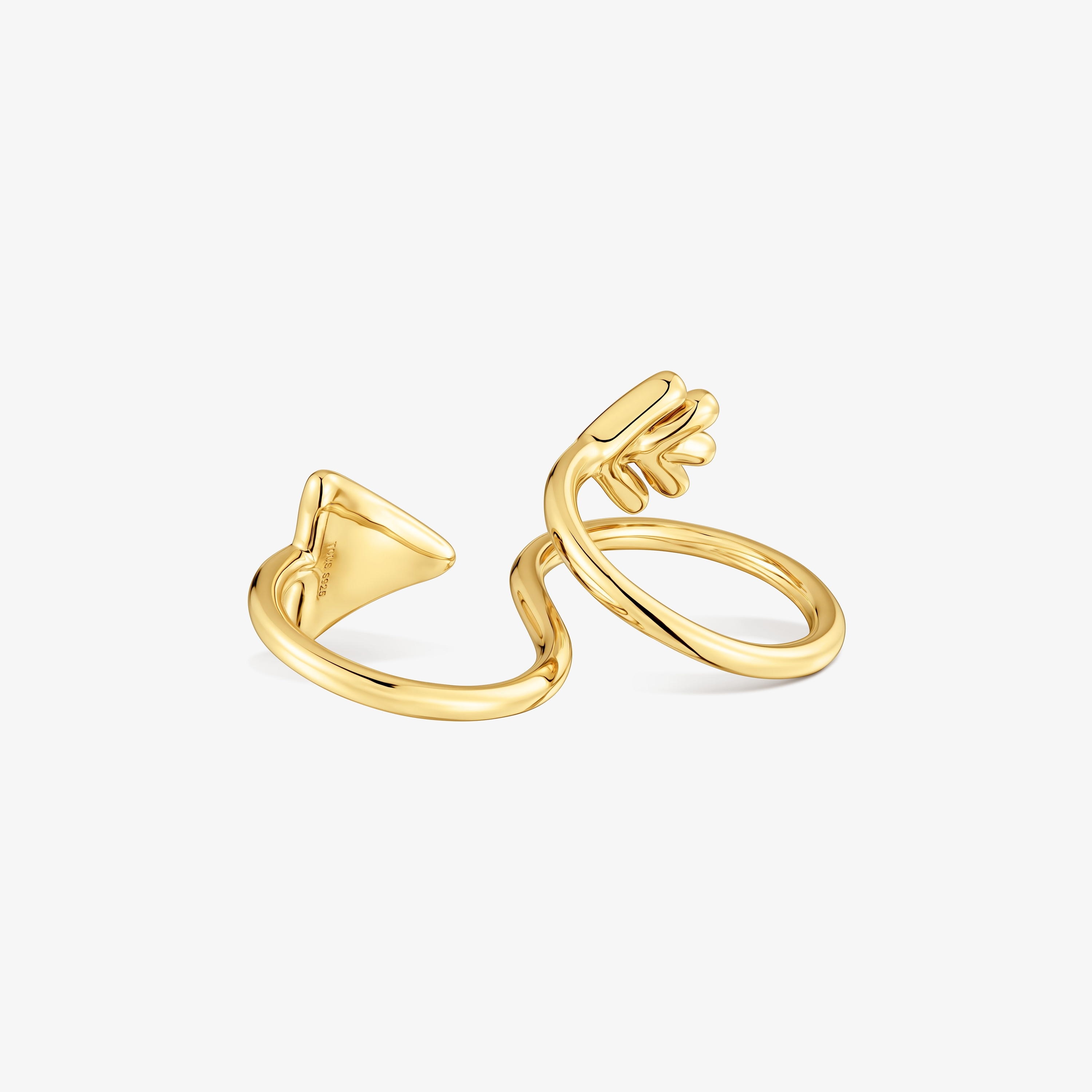 Open ring with 18K gold vermeil TOUS Flechazo