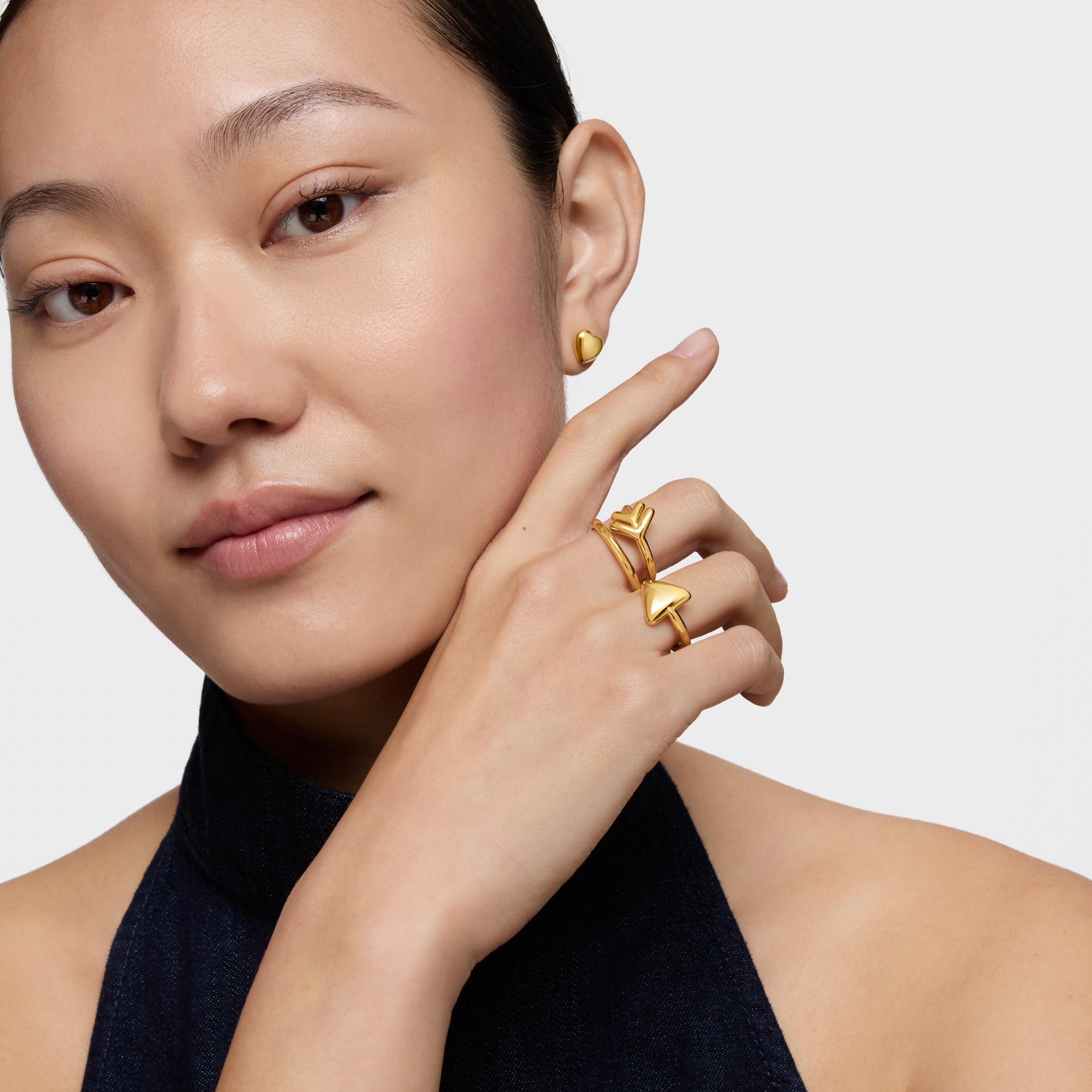 Open ring with 18K gold vermeil TOUS Flechazo