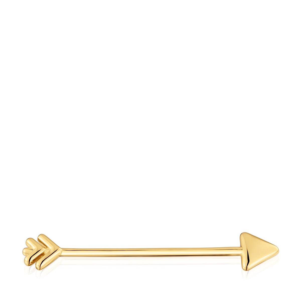 Tous - Broche Con Baño De Oro 18 Kt Sobre Plata Tous Flechazo - Dorado