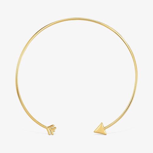 Collier ras du cou en argent plaqu&eacute; or 18&nbsp;ct TOUS Flechazo