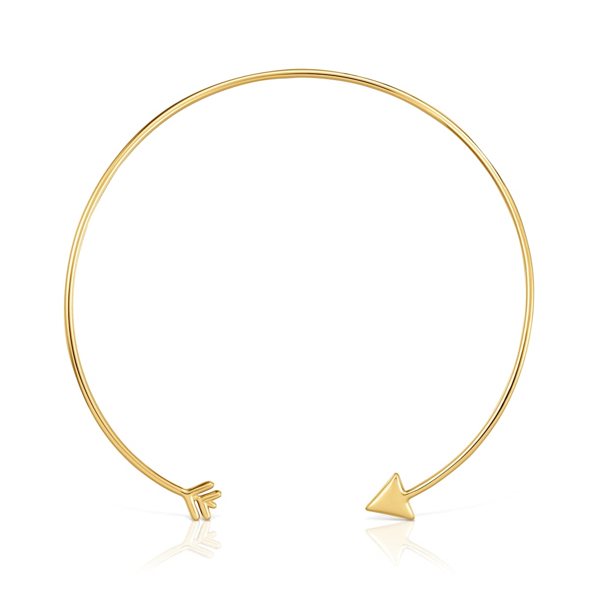 Tous - Gargantilla Con Baño De Oro 18 Kt Sobre Plata Tous Flechazo - Dorado