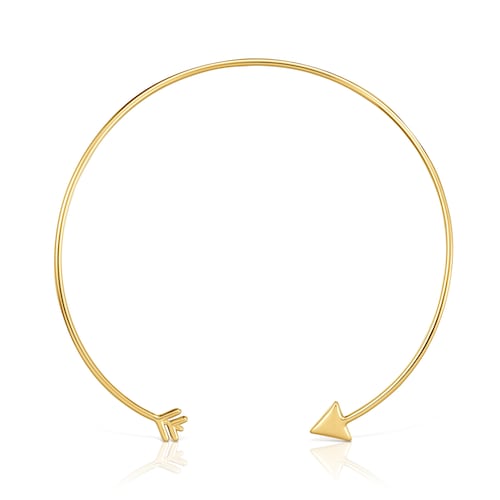 Choker in argento placcato oro 18&nbsp;kt TOUS Flechazo