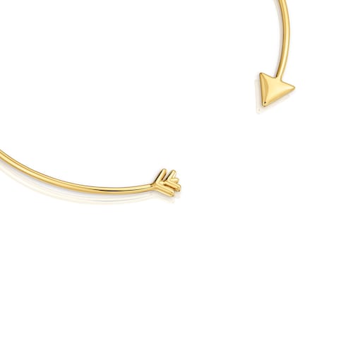 Choker in argento placcato oro 18&nbsp;kt TOUS Flechazo