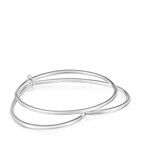Pulsera esclava coraz&oacute;n de plata Straight