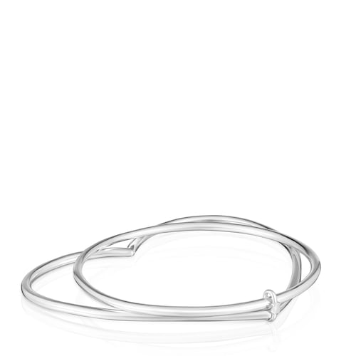 Pulsera esclava coraz&oacute;n de plata Straight