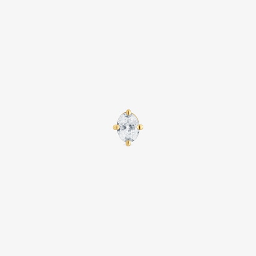 Aro individual de oro y diamante creado en laboratorio 0,15 ct Shine LGD