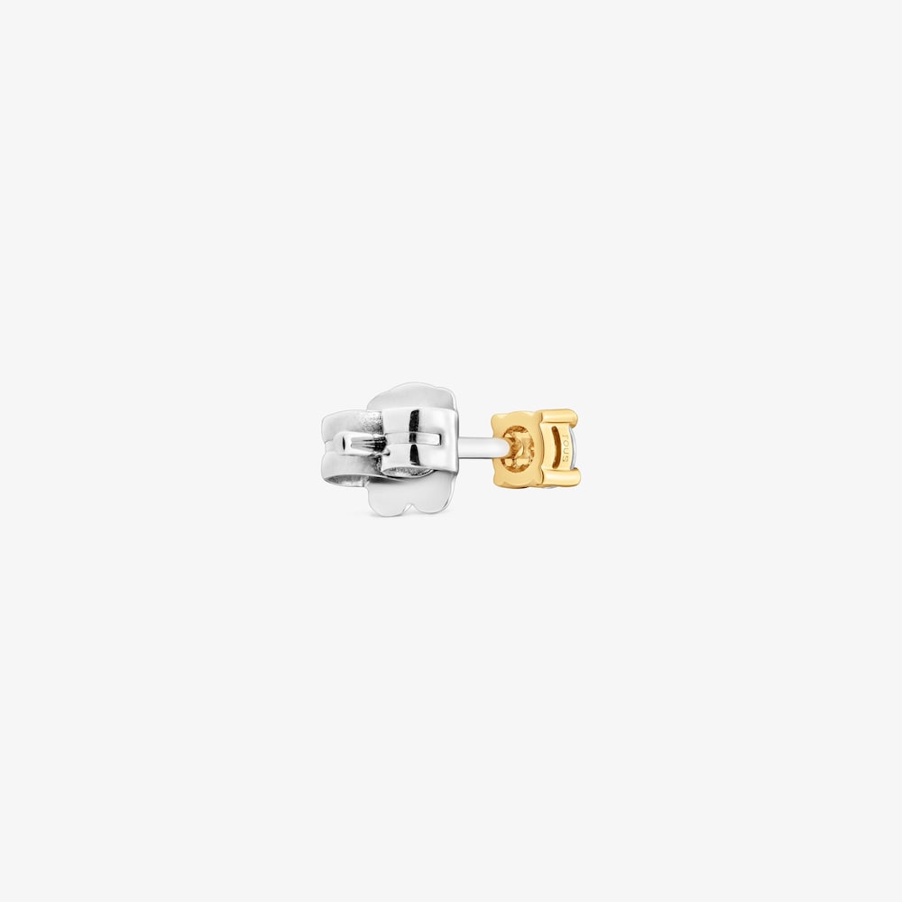 Aro individual de oro y diamante creado en laboratorio 0,10 ct Shine LGD