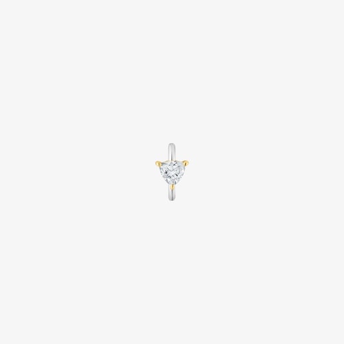 Aro individual aro de oro y diamante creado en laboratorio 0,14 ct Shine LGD
