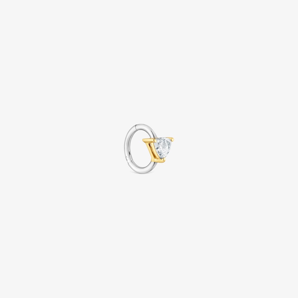Aro individual aro de oro y diamante creado en laboratorio 0,14 ct Shine LGD