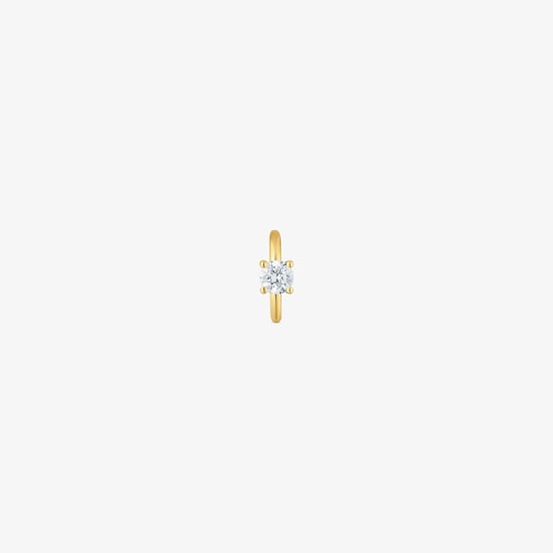 Aro individual aro de oro y diamante creado en laboratorio 0,10 ct Shine LGD