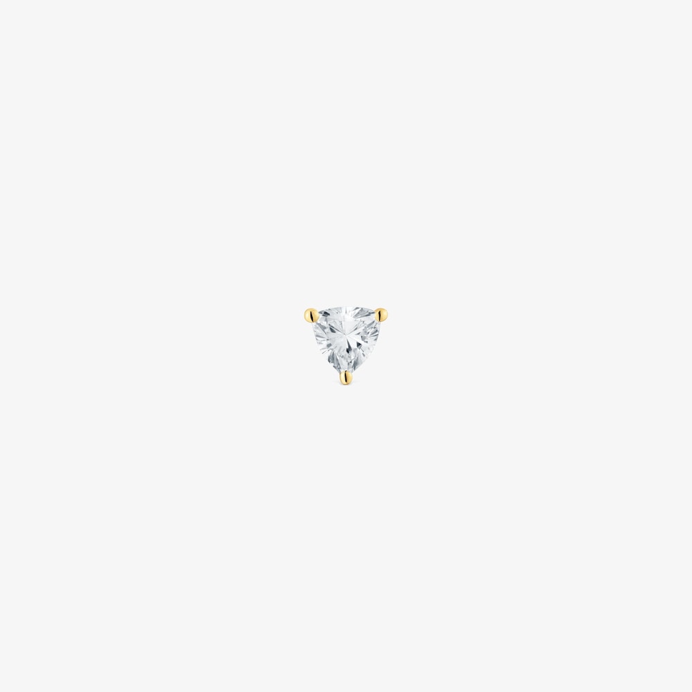 Aro individual de oro y diamante creado en laboratorio 0,14 ct Shine LGD