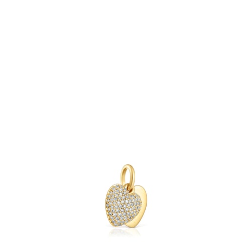 Penjoll d&rsquo;or de 14&nbsp;ct doble cor i diamants TOUS Flechazo