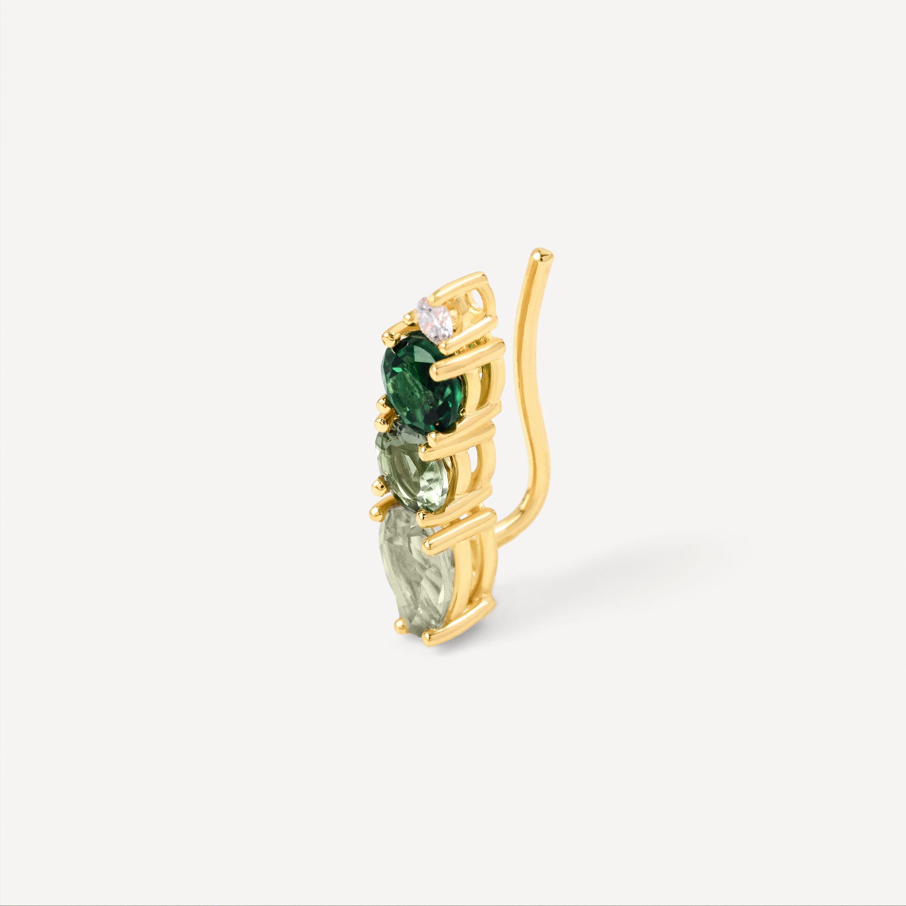 Gold climber Earring with diamond and gemstones TOUS ATELIER