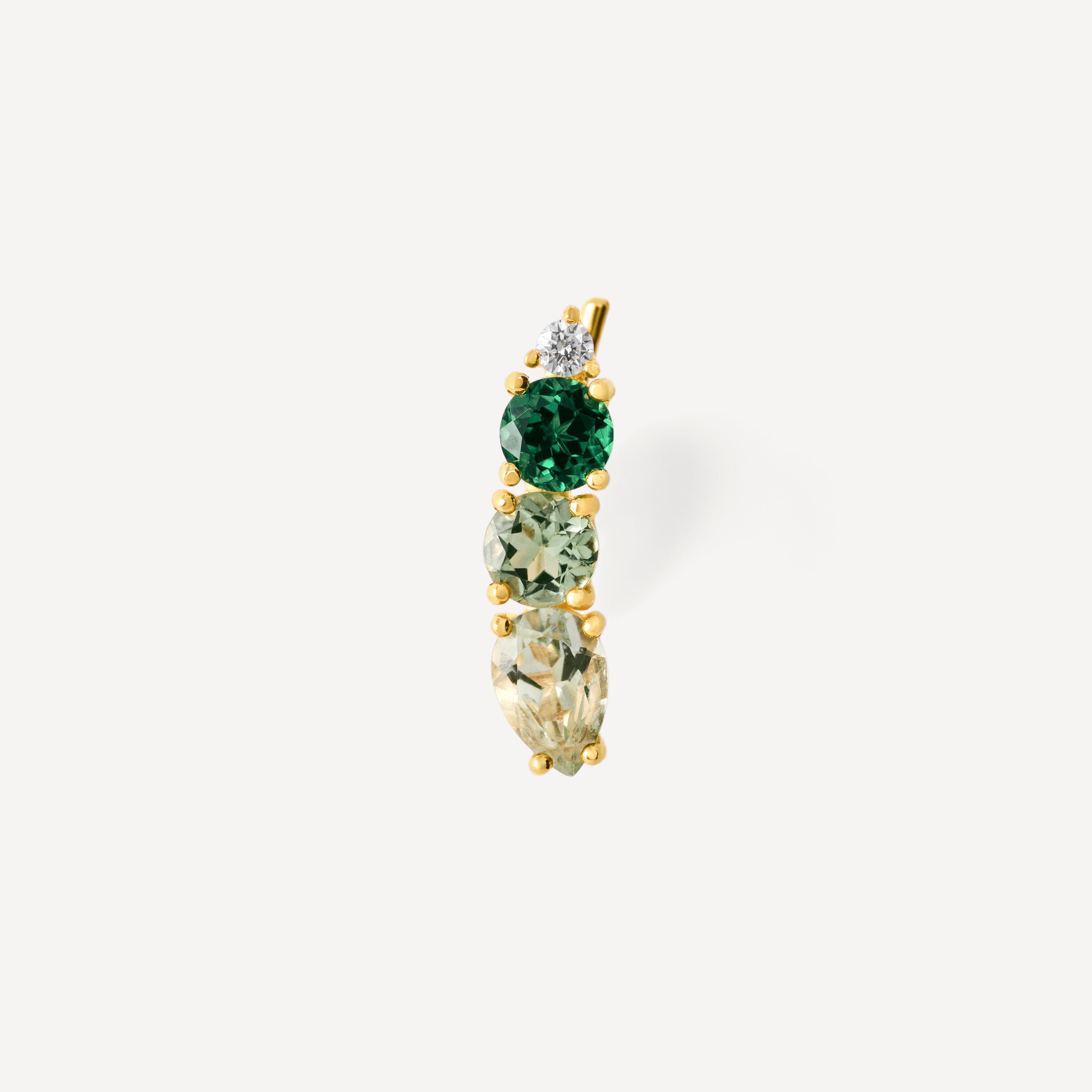 Gold climber Earring with diamond and gemstones TOUS ATELIER
