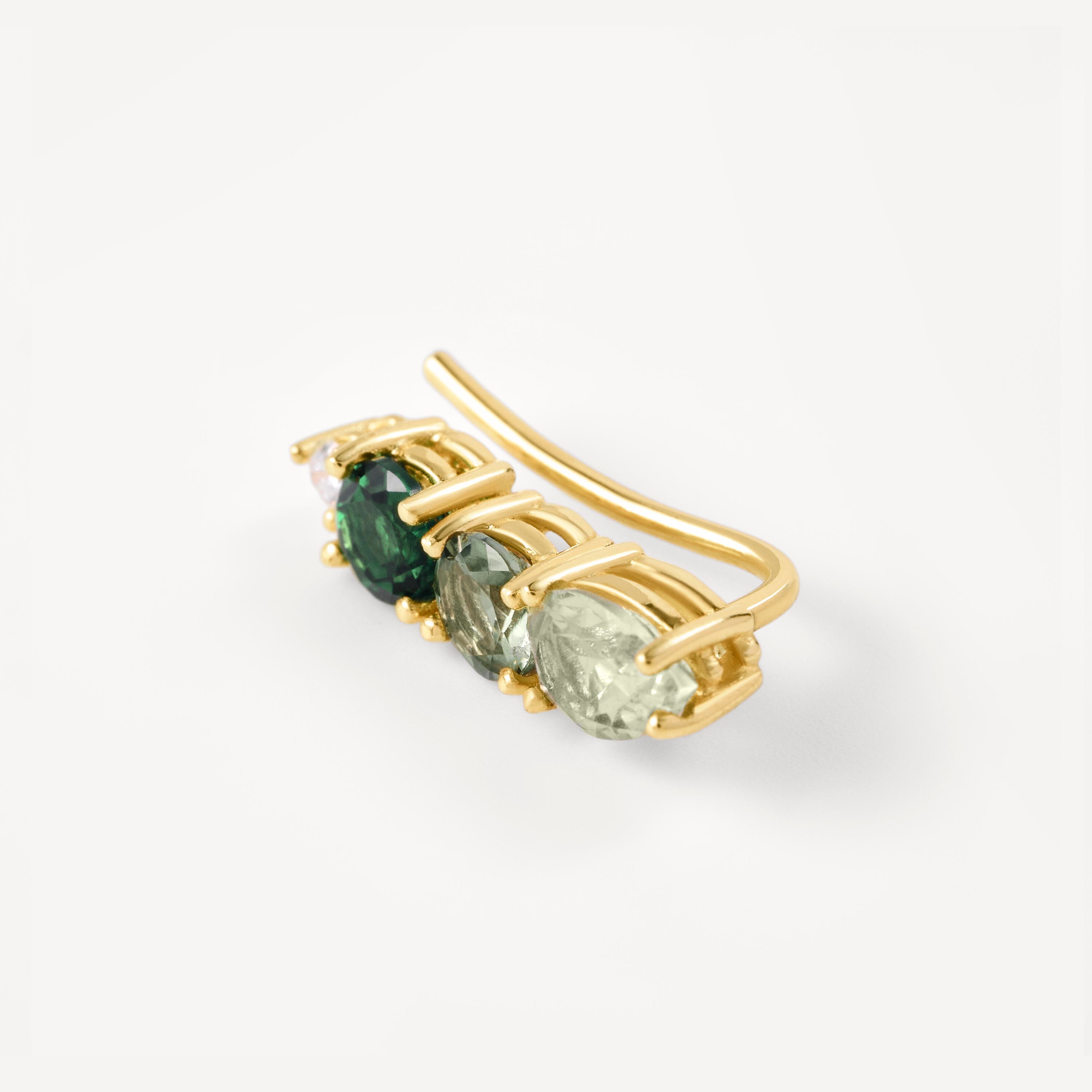 Gold climber Earring with diamond and gemstones TOUS ATELIER