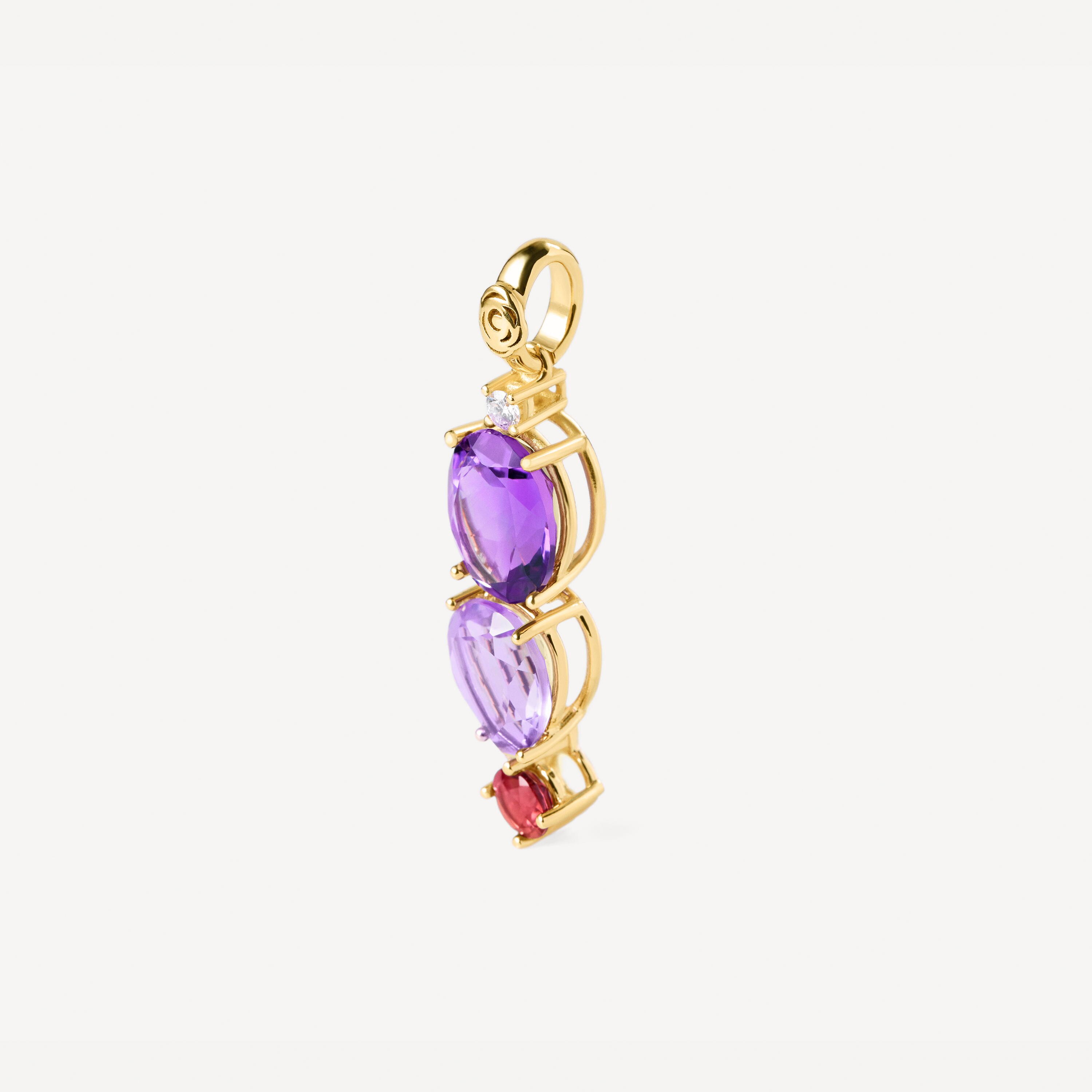 Gold Pendant with diamond and amethyst TOUS ATELIER