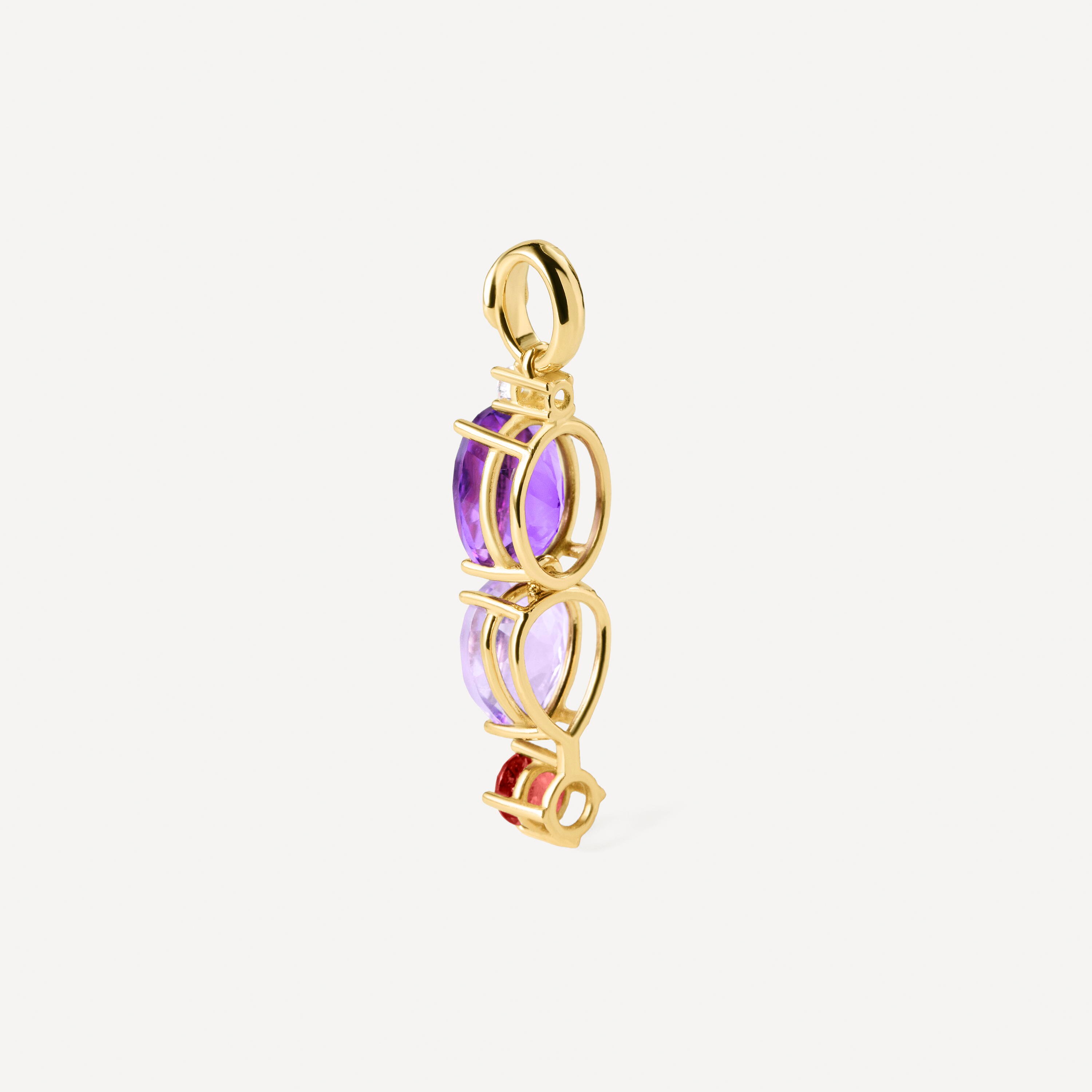 Gold Pendant with diamond and amethyst TOUS ATELIER