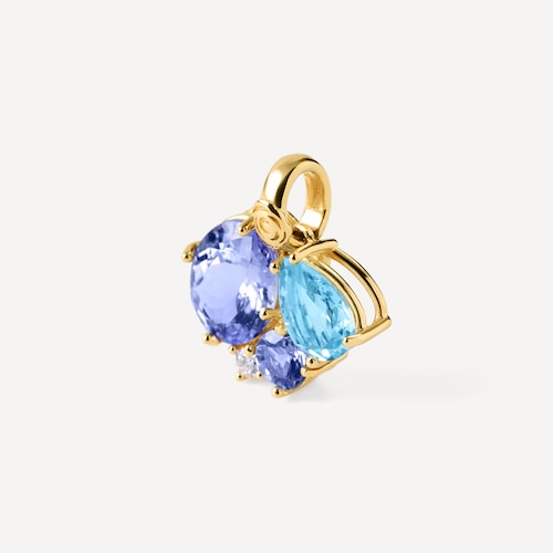 Colgante de oro con diamante, tanzanita y topacio TOUS ATELIER