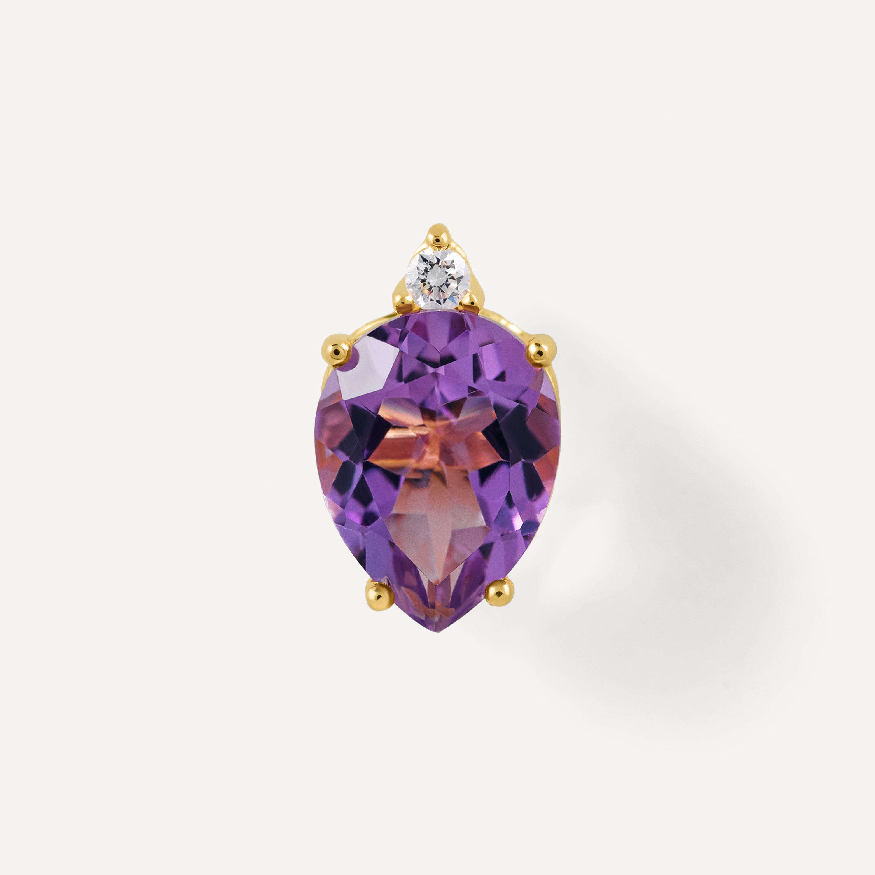 Gold Earrings with amethyst and diamonds TOUS ATELIER