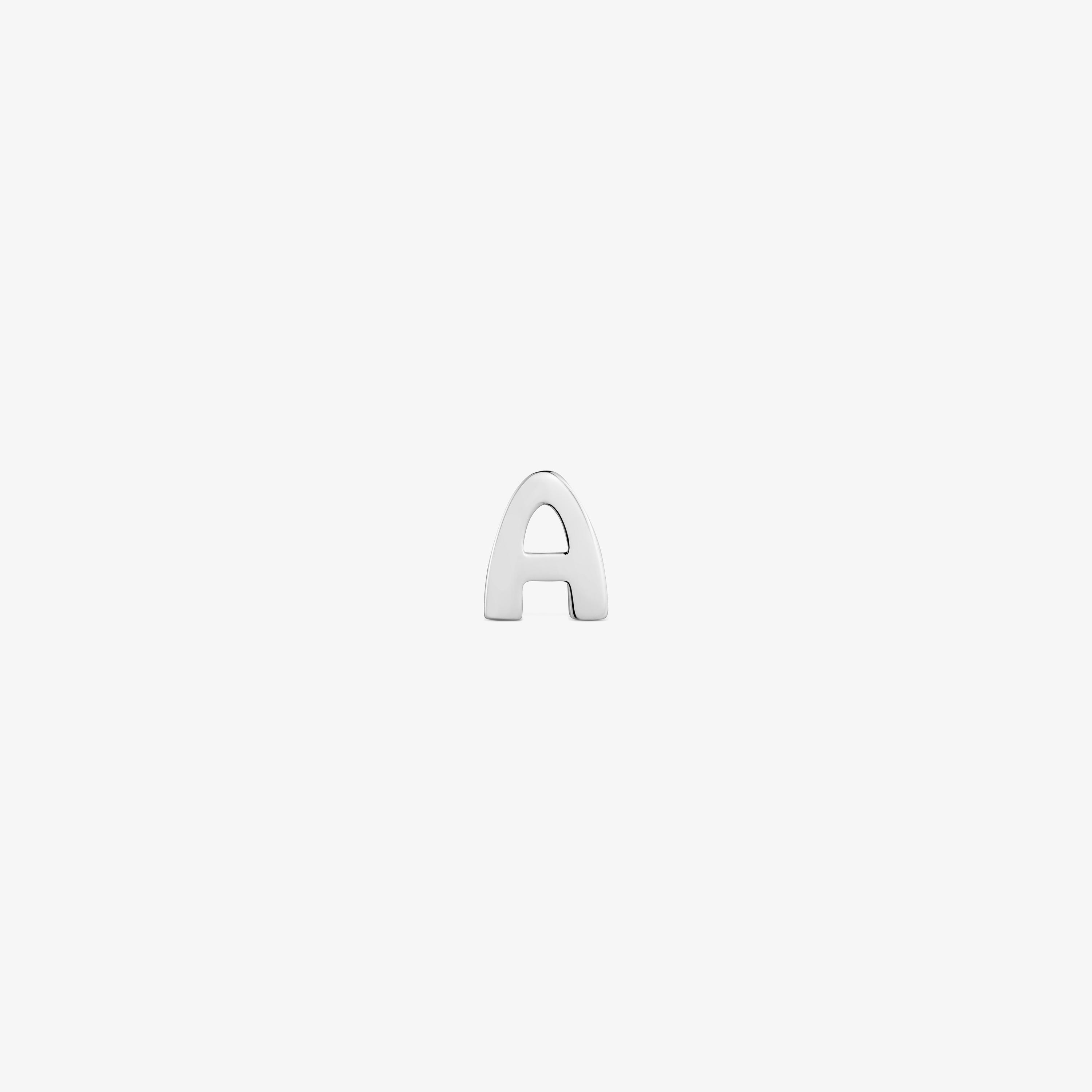 7 mm silver letter A Charm TOUS Mesh Tube 