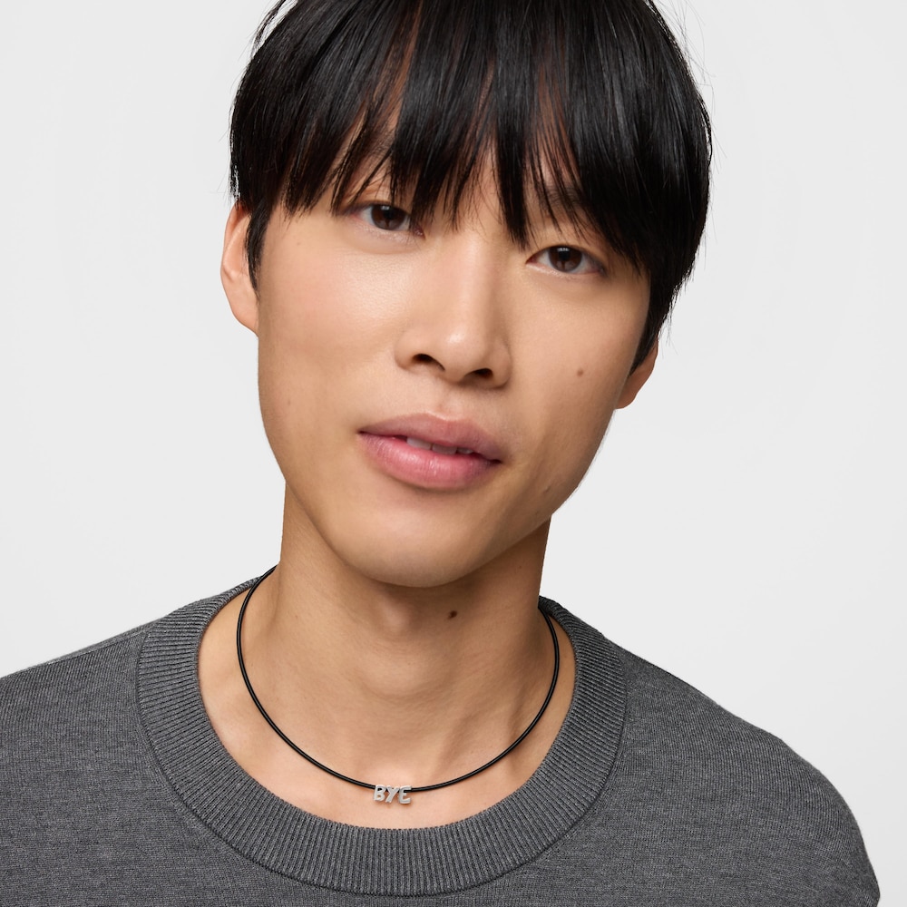 Stř&iacute;brn&yacute; Př&iacute;věsek s&nbsp;p&iacute;smenem&nbsp;B o&nbsp;velikosti 7&nbsp;mm TOUS Mesh Tube 