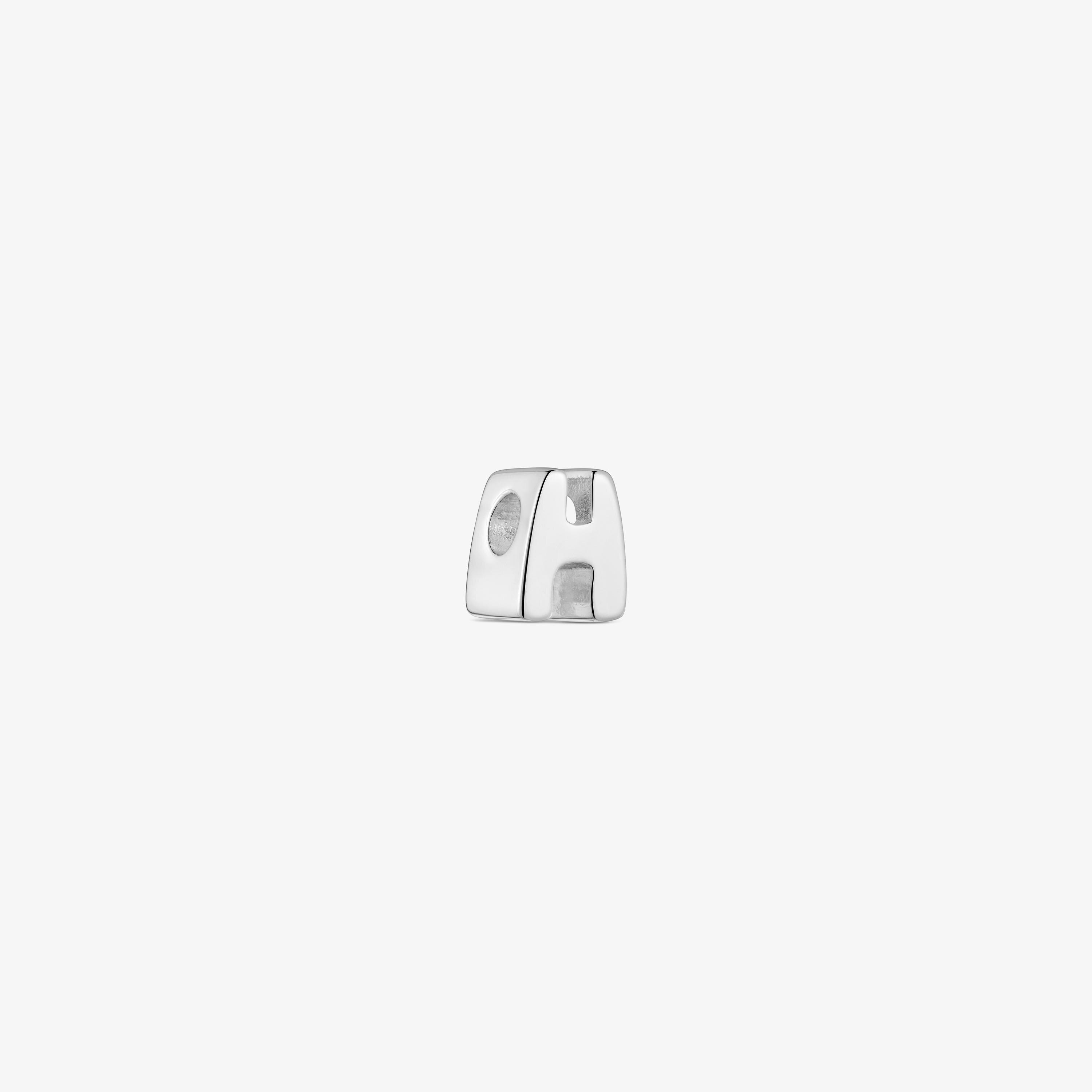 7 mm silver letter H Charm TOUS Mesh Tube 