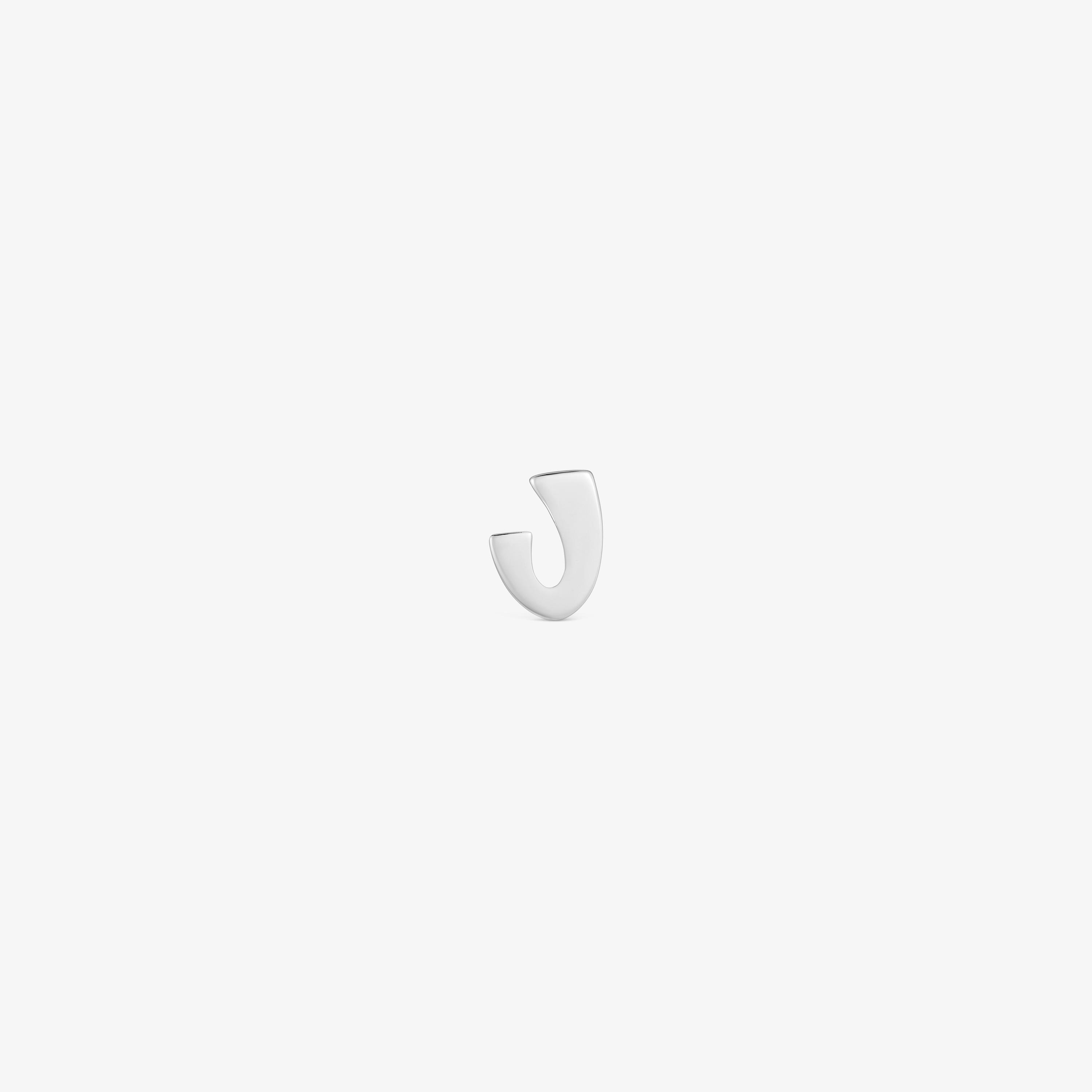 7 mm silver letter J Charm TOUS Mesh Tube 