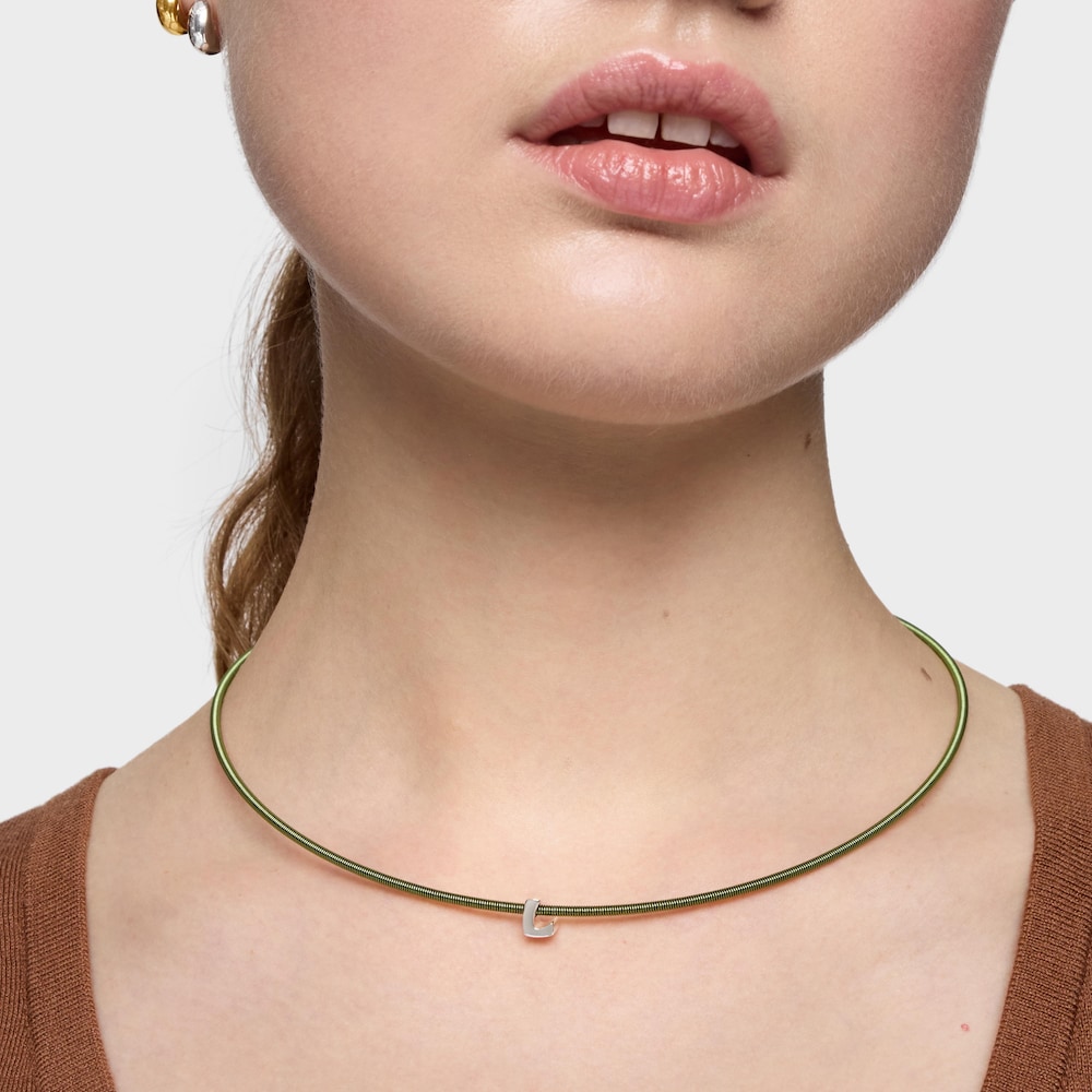 7 mm strieborn&yacute; Pr&iacute;vesok p&iacute;smena L TOUS Mesh Tube 