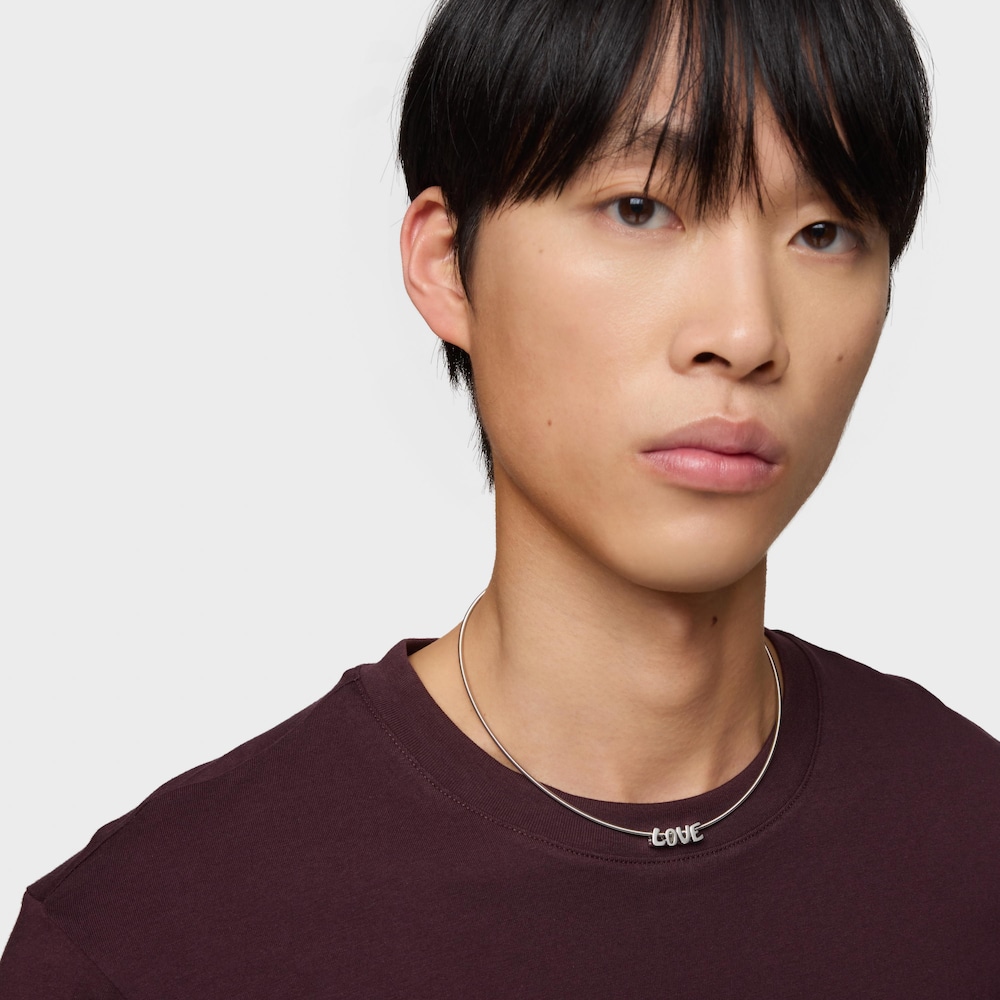 7 mm strieborn&yacute; Pr&iacute;vesok p&iacute;smena L TOUS Mesh Tube 