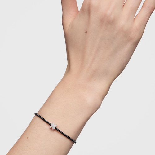 Charm em prata letra M 7&nbsp;mm TOUS Mesh Tube 