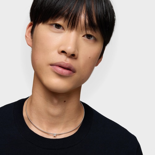 Charm em prata letra R 7&nbsp;mm TOUS Mesh Tube 